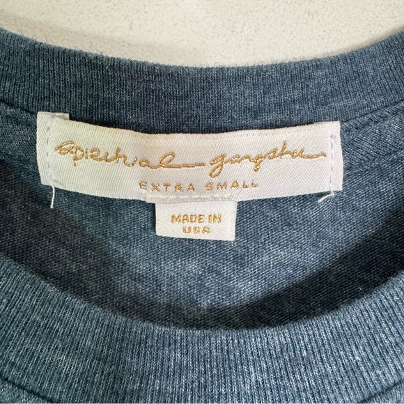 Spiritual Gangster Yogini Crop Top Blue Size XS - Picture 4 of 7